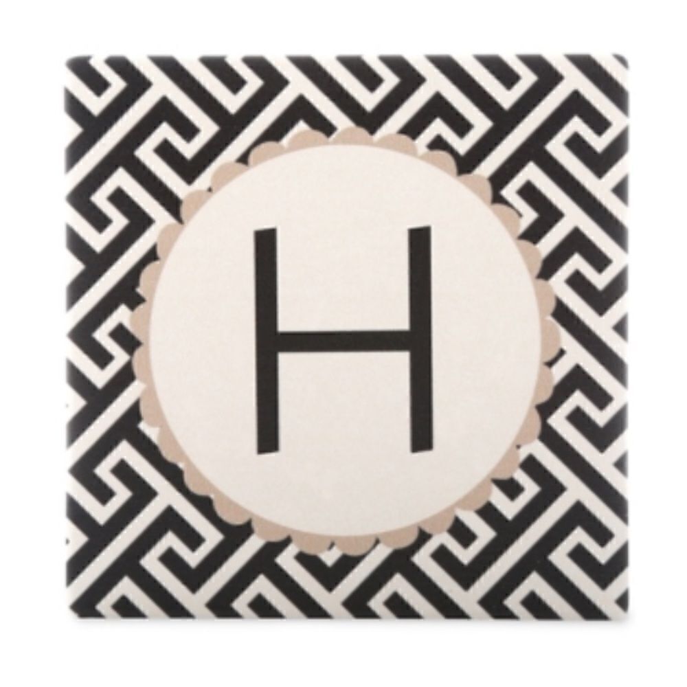 NWT Thirstystone Coasters monogrammed with the letter H